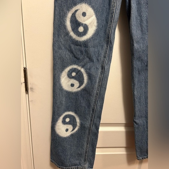 Pacsun Ying Yang denim 90’s boyfriend Jeans size 26 EUC - Picture 5 of 13